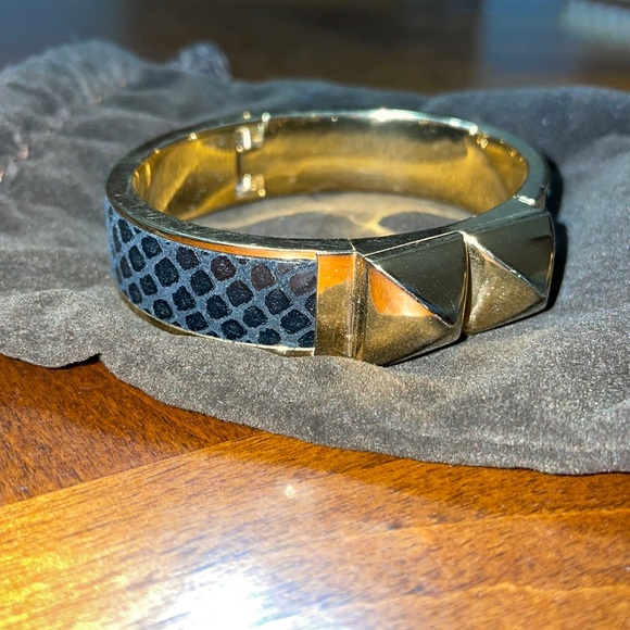 Michael Kors Studded Leather Bangle - Picture 2 of 8